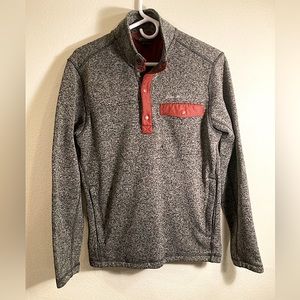 Eddie Bauer Men's Radiator Fleece 2.0 Snap Mock Neck Size S